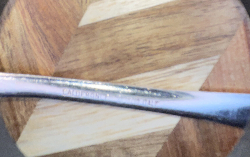 1 Calderoni BORROMEO Glossy 18/10 Stainless ITALY Flatware 8" OVAL