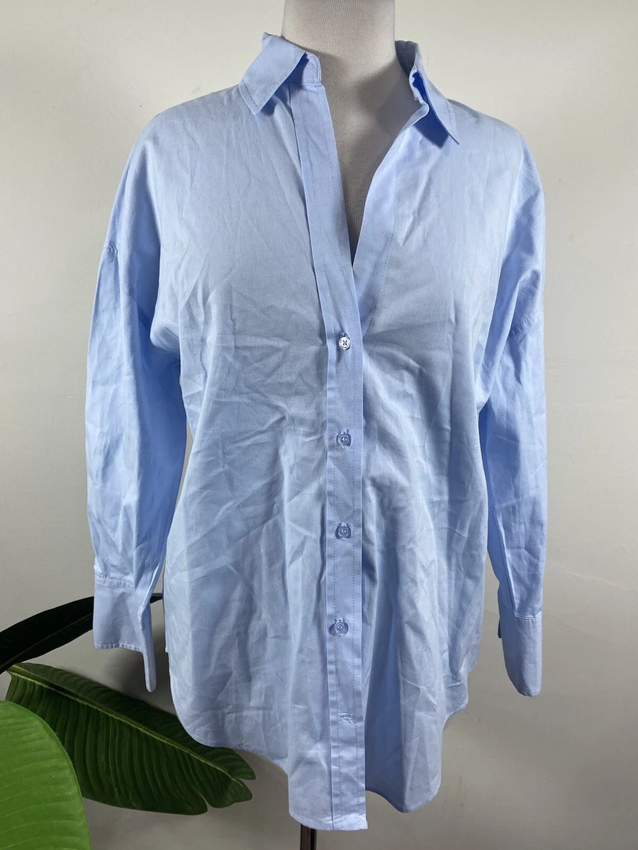 Zara blue shirt cheap