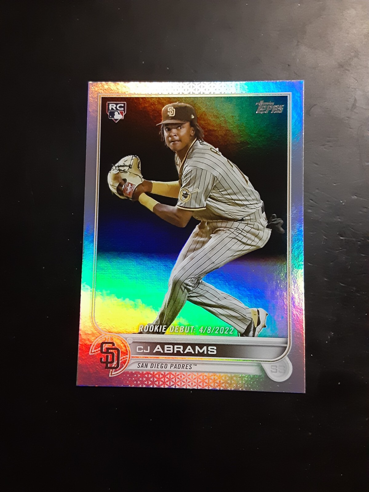 2022 Topps Update CJ Abrams Rainbow Foil Rookie Debut RC US327 San  Diego Padres
