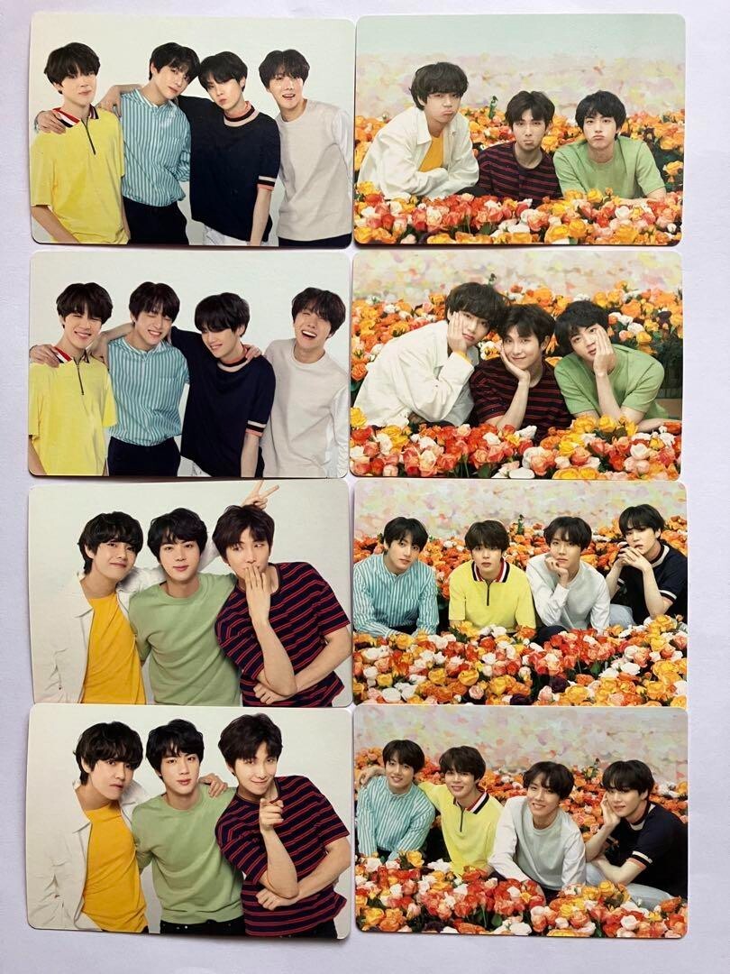 BTS Official Group Photo Card Complete Set of 8 Love Yourself
