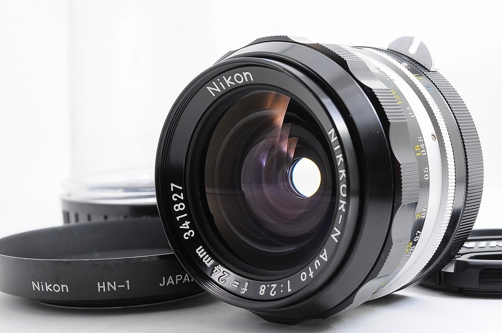【美品】Nikon NIKKOR-N Auto 1:2.8 f=24mm Nikon Nikkor-N Auto 24mm f/2.8 non Ai MF Lens From JAPAN