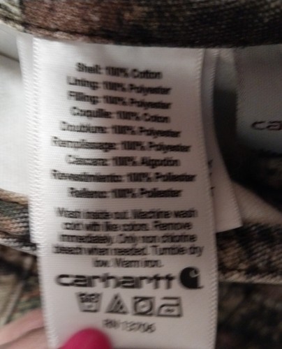 CARHARTT Camo Bib Overalls Youth Size 10 Mossy Oak- Insulated Waist to Ankles - Picture 5 of 12