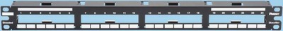 Panduit Verteilerfeld 24-Port QSP24BL schwarz Kupfer Verteilerfeld