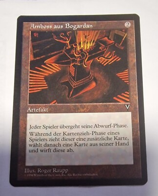 Magic The Gathering Karte: ''Amboss aus Bogardan'' - Artifact - Visionen