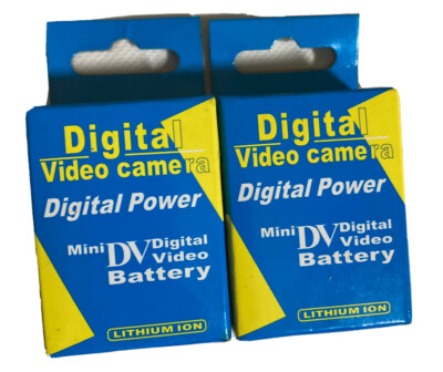 Digital Video Camera Mini DV Battery Pack Lithium Ion Lot of (2) NEW