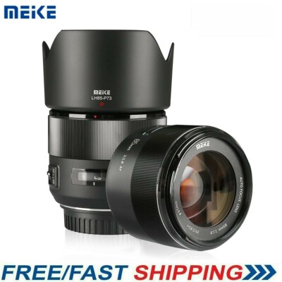 Meike 85mm F1.8 Auto Focus Full Frame Lens w/Lens Pouch for Canon EOS EF Mount