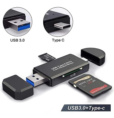 Memory Card Reader Type C + USB 3.0 SD/Micro SD/ Tf OTG USB Adapter C