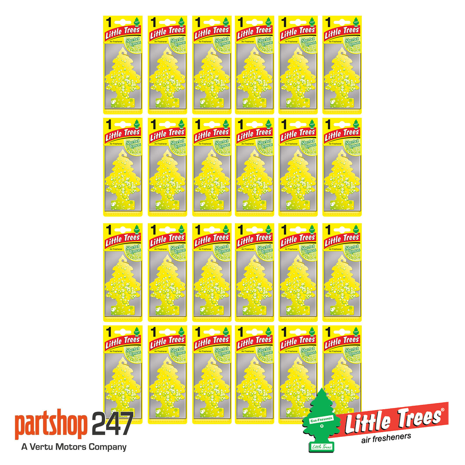 Sherbet Lemon 2D Air Freshener - Long Lasting Fragrance - Little Trees MTR0073 - Image 17