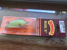 Hard to Find Bomber Shallow Model A,2A,#FYBS,Black Chartreuse,Orange Bomber Card