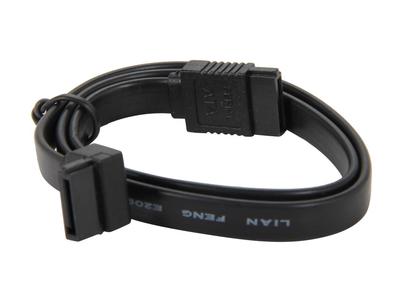 3 Cavi SATA II Rosewill Piatti 18 Pollici Neri Con Blocco - Confezione Da 3