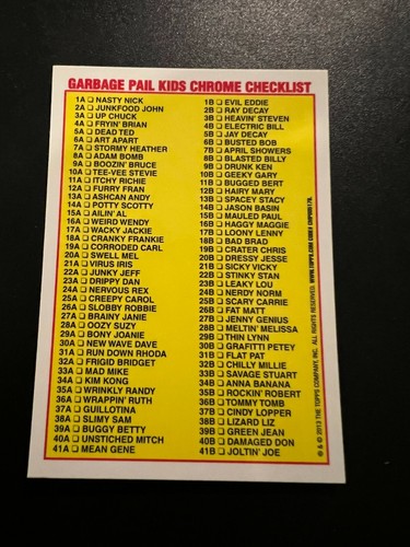 2013 Garbage Pail Kids serie cromo 1 tú eliges completa tu conjunto base GPK - Imagen 128 de 452