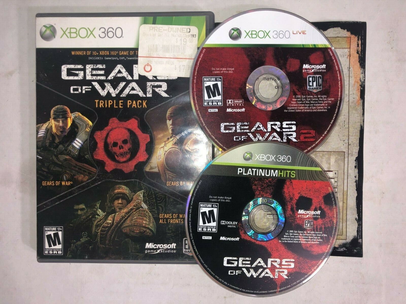 Gears of War Triple Pack (Xbox 360) Price in India - Buy Gears of