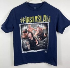 John Cena WWE Wrestling Graphic T Shirt 2017 Youth Sz Large Blue Instaslam