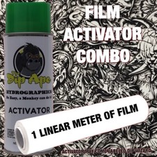 HYDROGRAPHIC FILM COMBO JURASSIC DINOSAURS DIP APE ACTIVATOR WATER TRANSFER