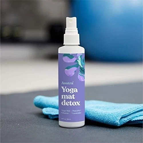 Organic Lavender Yoga Mat Cleaner Spray - 4 fl oz, No Residue