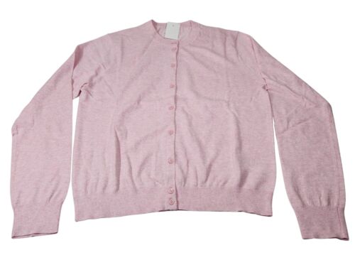 J Crew Women’s Classic Cardigan Pink Size XL 100% Cotton (14)