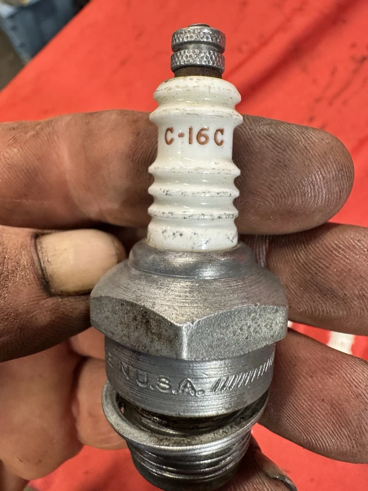 4 BUJÍAS CHAMPION C-16C MODELO A CHEVY ESSEX CORD PACKARD 1920’s 1930’s OG Foto 4 de 4