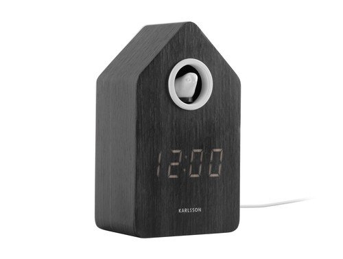 Karlsson Orologio a cucù 'Allarme' LED - Nero (KA6061BK) - Foto 3 di 3