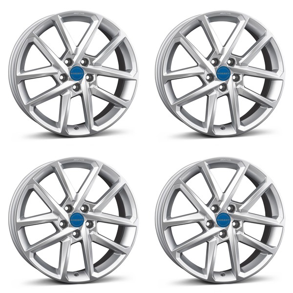 4 Borbet Felgen N 7.5X18 ET41 5X112 SIL FüR Infiniti Q30-image