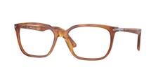 PERSOL PO3298V 96 Terra Di Siena Transparent Demo Lens 56 mm Men's Eyeglasses