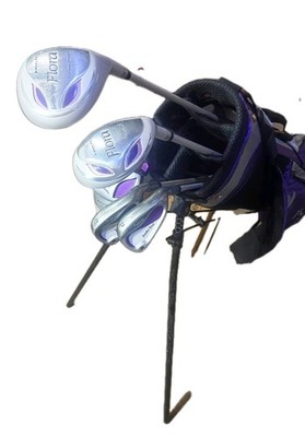 Intech Flora Girls Junior Pink  5 Pc Golf Club Set W/ Bag  Height 48 - 56 Inches