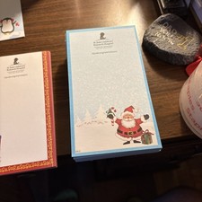 Lot of 34 St. Jude's Hospital XMAS 10 Sheet Notepads Each 6" X 3.5" Loose