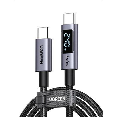 240W USB-C auf USB-C Kabel mit Digital Display, PD3.1 Schnellladekabel mit 48...