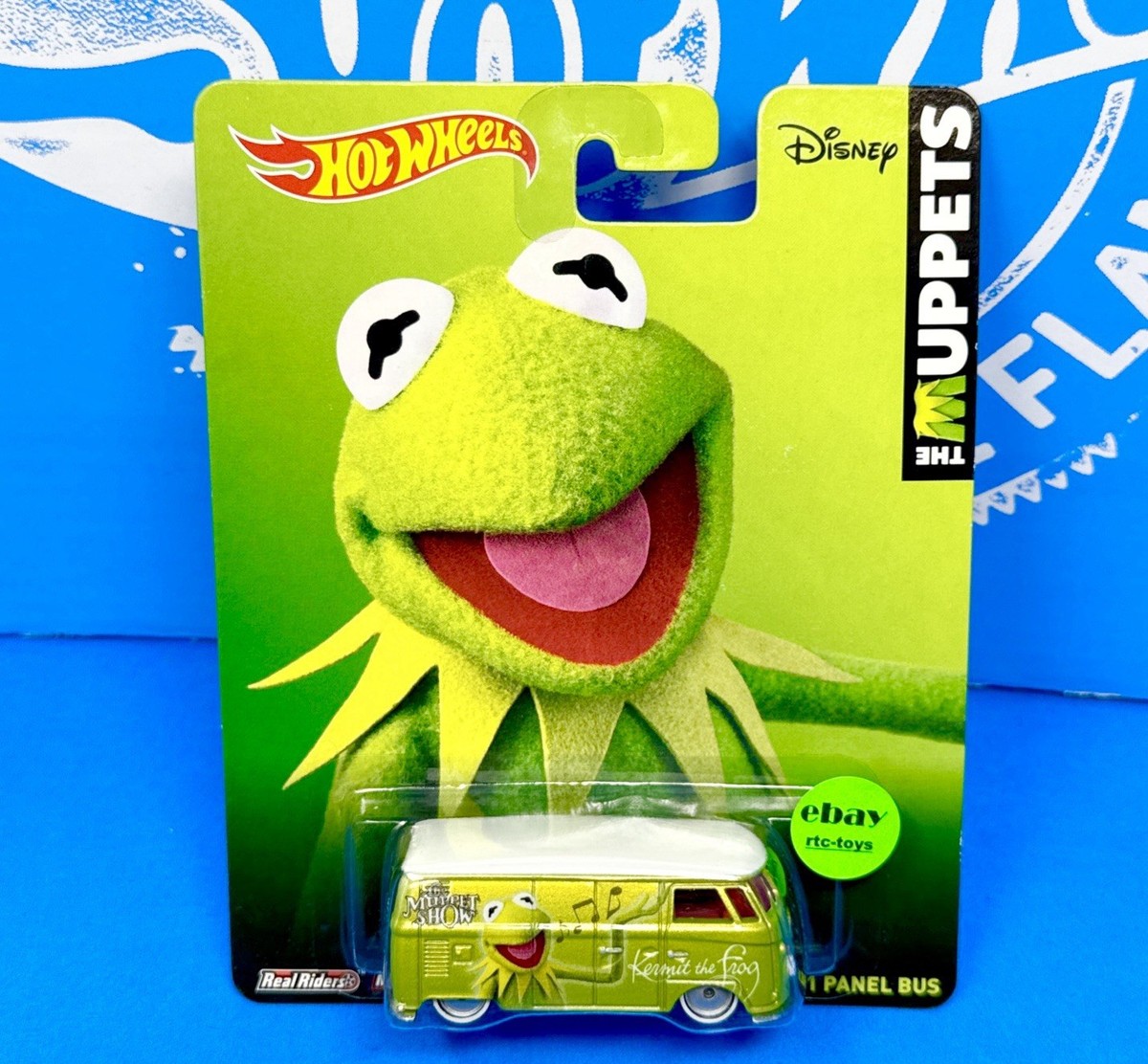 Hot Wheels Volkswagon Funny Bus #7 限定版 Hot Wheels The Muppets Kermit The Frog Volkswagen T1 Panel Bus