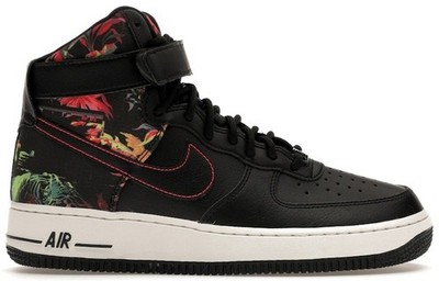 black floral air forces