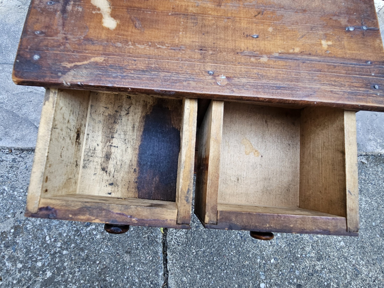 Antique Wooden Hanging 8 Drawer Spice Box Cabinet/Apothecary Chest Primitive