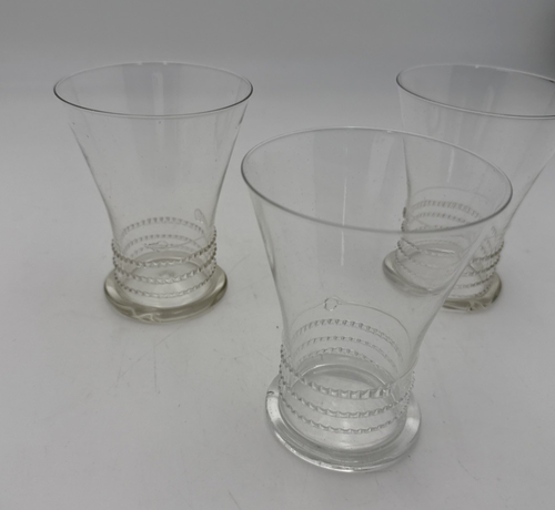Juliska Glassware Ella Clear Glasses Set of 3-4.25" H x 3.5" Diameter - Picture 7 of 8
