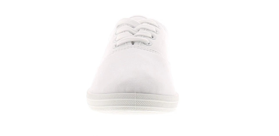 Platino Womens Canvas Pumps Plimsolls Monster Lace Up white UK Size - Image 3 of 4