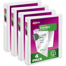 Avery Durable View 3 Ring Binders for Home, School Supplies, Office, or