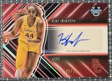 Kiki Iriafen 2024-25 Bowman U Best Red Refractor Autograph 5/10 USC