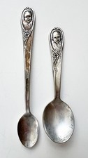 Vintage Gerber Baby Advertising Baby Spoon Set Marked Winthrop Silverplate