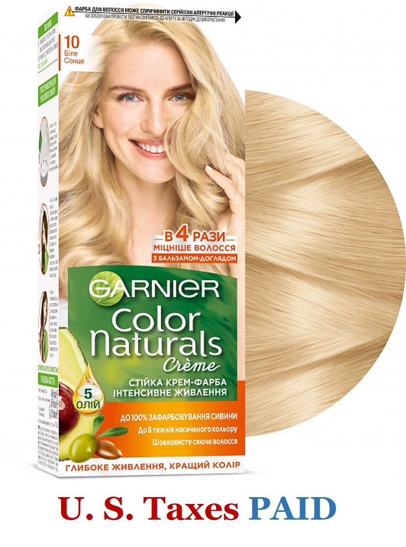 Garnier Color Naturals 10 tintura permanente per capelli biondo bianco luce solare