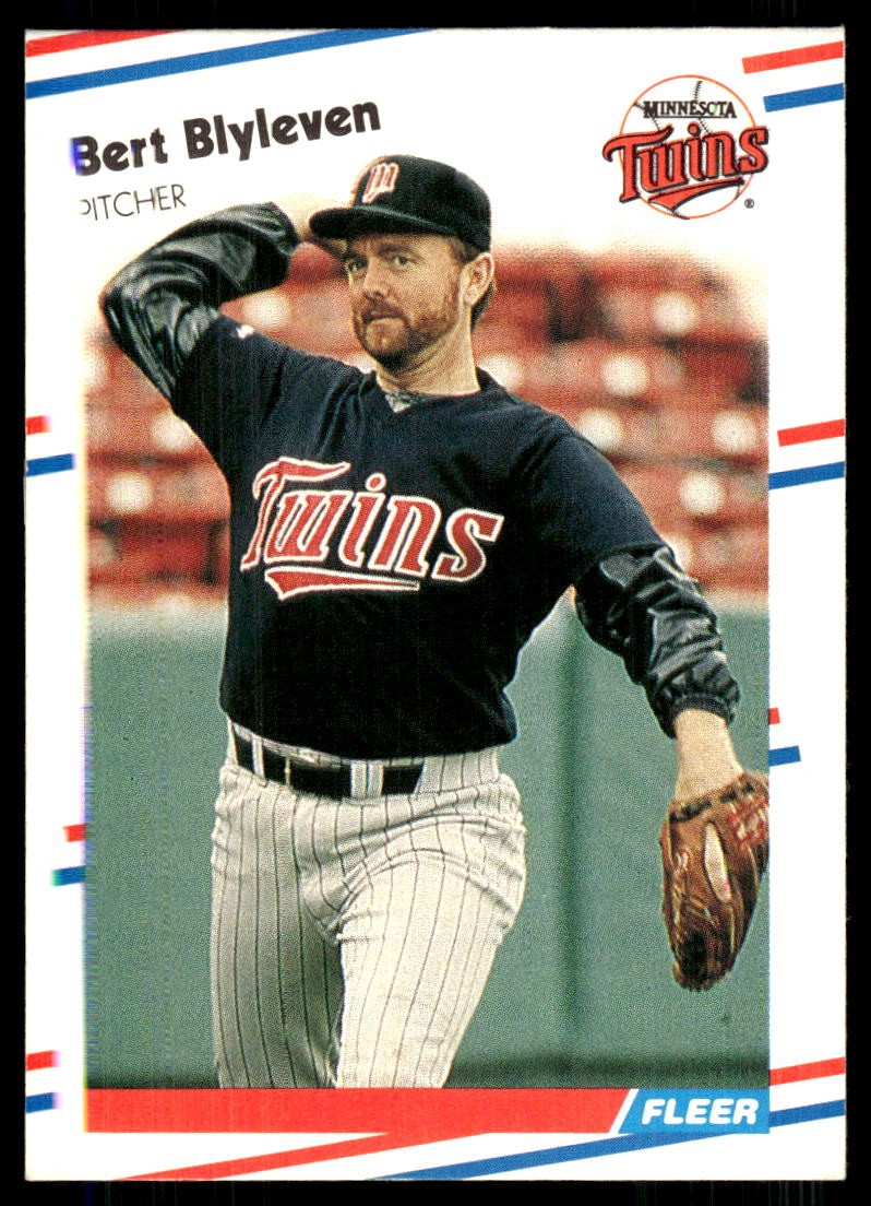 Bert Blyleven 1988 Fleer #4 Twins FREE SHIPPING StackedPacks