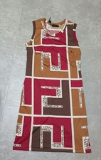 FENDI dress Zucca print FF logo size 40