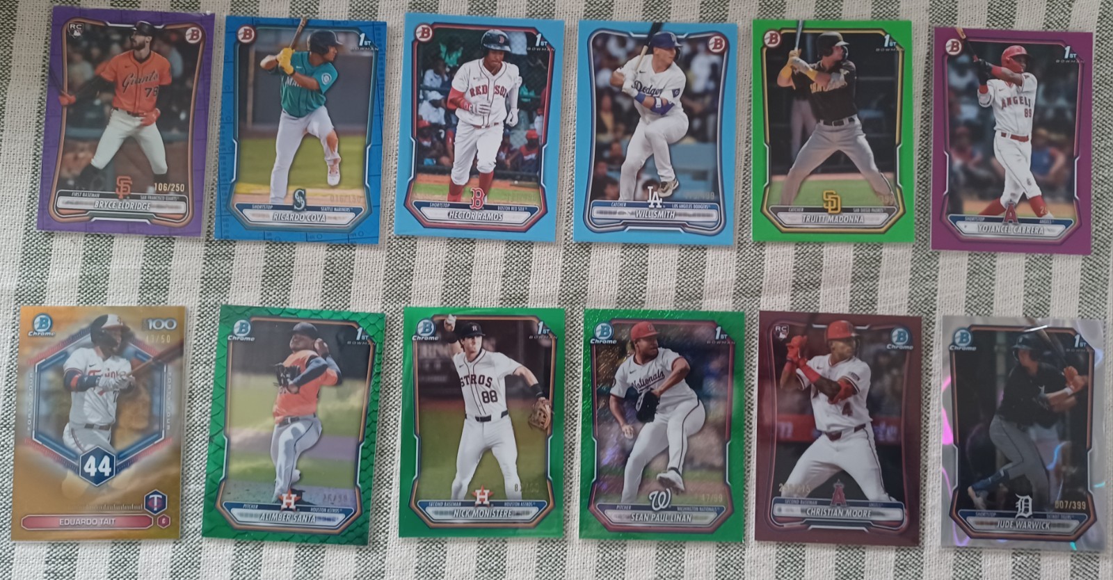 Massive 2026 Bowman Baseball Lot (371)! 1st BOWMAN CHROMES, Refractors, #/,... view 4