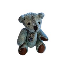 Vintage Russ Birthstone Jointed Bear Miniature Zirconia December