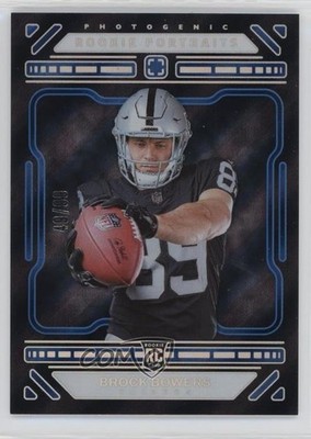 2024 Panini Photogenic Portraits Blue /99 Brock Bowers #197 Rookie RC 10vb
