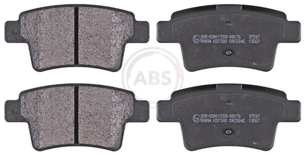 A.B.S. Bremsbelagsatz Scheibenbremse 37597 FüR CitroËN C4 Picasso 1 16V Hdi 110-image