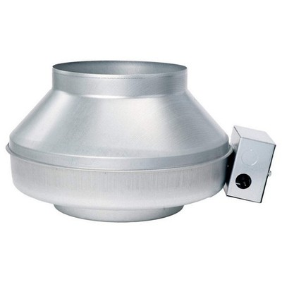 FANTECH FG 8 EC Steel 13''D,15.3''H,8''W Inline Duct Fan 22N754