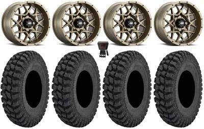 ITP Hurricane 14'' Wheels Bronze 30'' Warrior AT Tires Can-Am Renegade Outlander