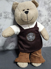 STARBUCKS Siren Logo Teddy Bear 2016 Barista Tweed Burlap Bearista