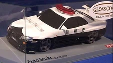 Rare! Kyosho Mini-Z R34 skyline GT-R Police Car Body    glossy coating