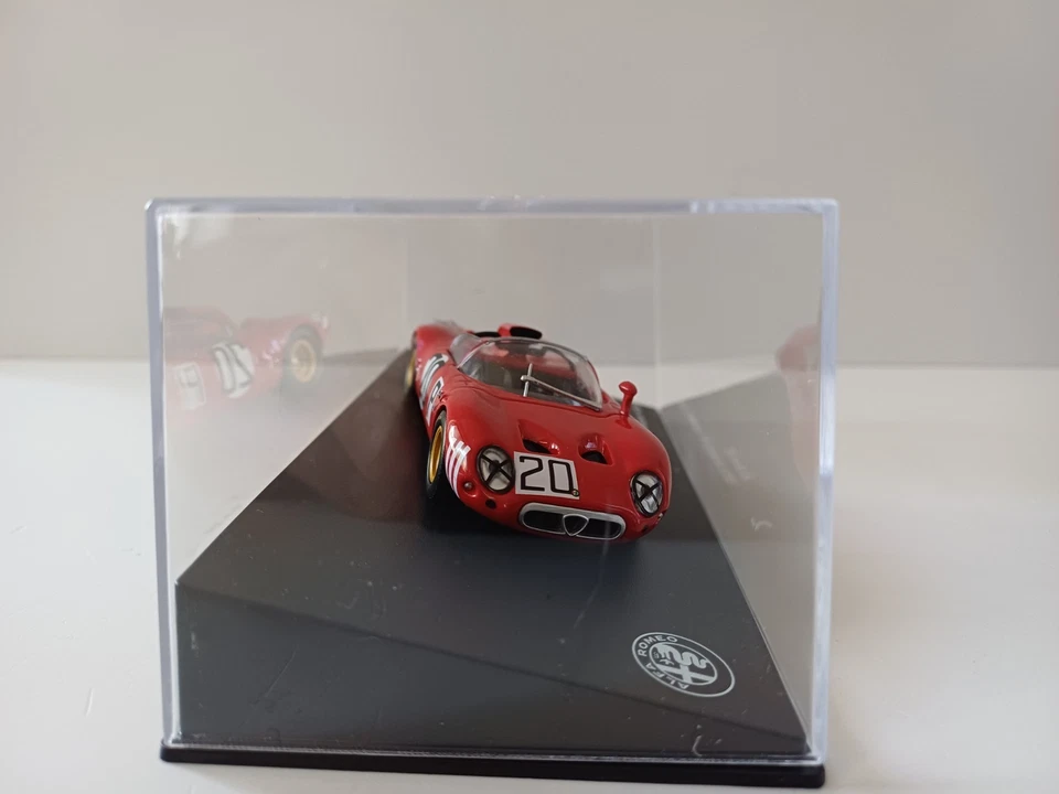 054 Perfect 1/43 Alfa Romeo 33/2 1000 Km Nurburgring 1967 Centauria Panini Atlas - Immagine 3 di 4