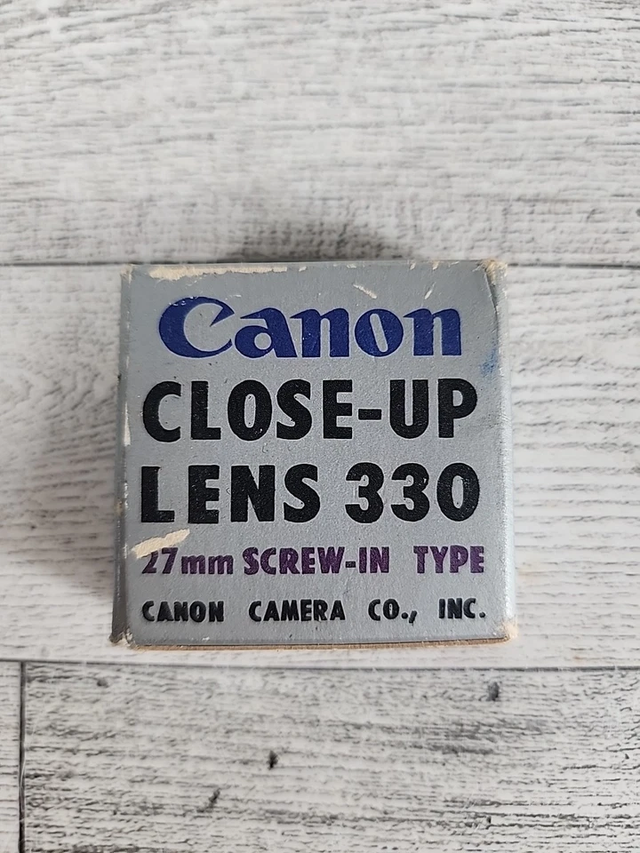 27mm Screw-in Filter Vintage Early CANON CLOSE-UP LENS 330 Made in Japan - Image 3 of 4
