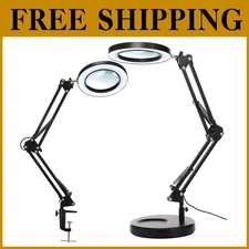 10X Magnifying Glass with Adjustable Light Stand