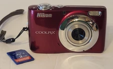 Nikon COOLPIX L22 Rwd 12 MP Digital Camera Tested Working Perfectly 2gb SD Card